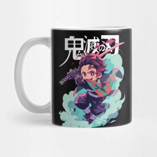 Tanjiro fire breathing sword fight Mug